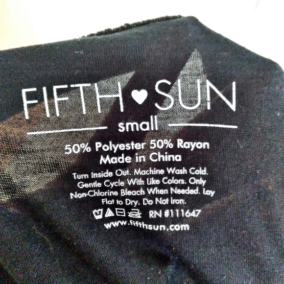 Fifth Sun Black and White Weekend Graphic T Shirt - Picture 6 of 6